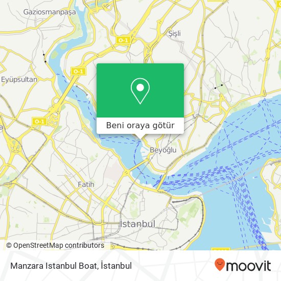 Manzara Istanbul Boat harita