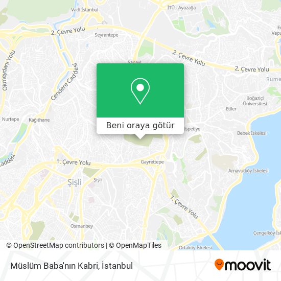 Müslüm Baba'nın Kabri harita