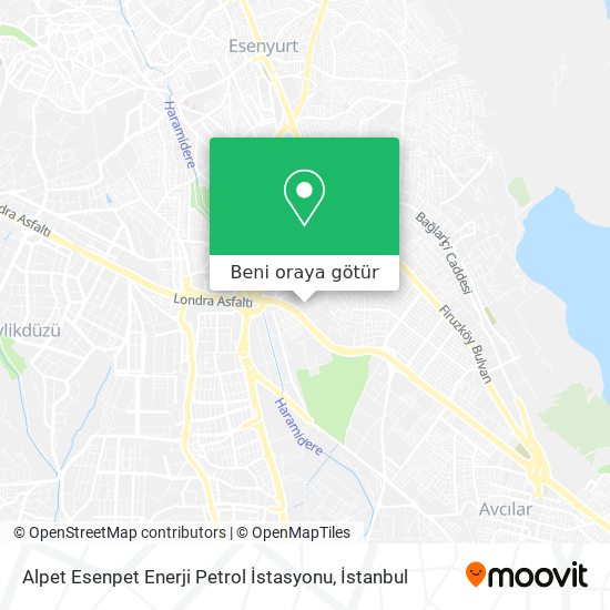 Alpet Esenpet Enerji Petrol İstasyonu harita