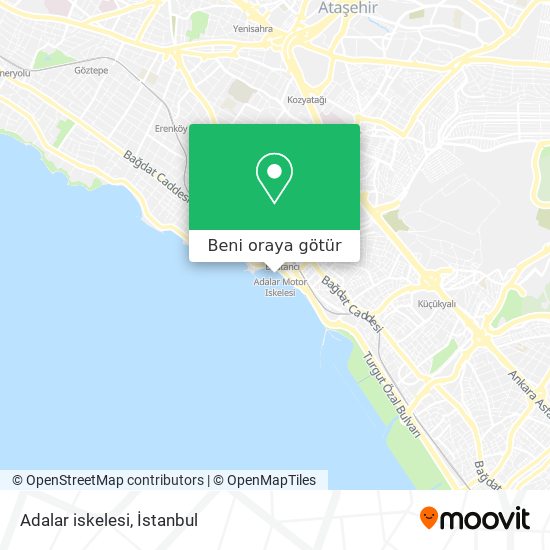 Adalar iskelesi harita