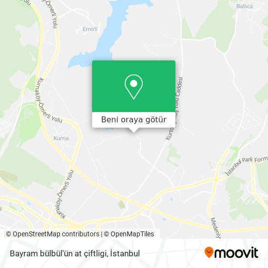 Bayram bülbül'ün at çiftligi harita