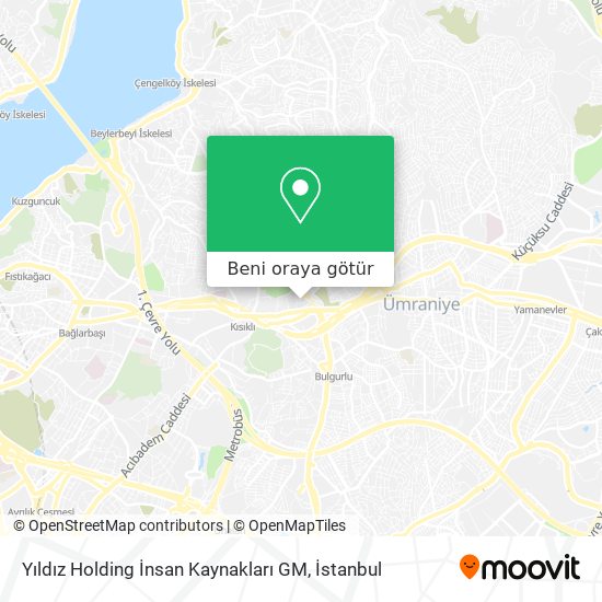Yıldız Holding İnsan Kaynakları GM harita