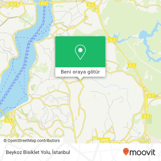 Beykoz Bisiklet Yolu harita