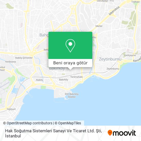 Hak Soğutma Sistemleri Sanayi Ve Ticaret Ltd. Şti harita