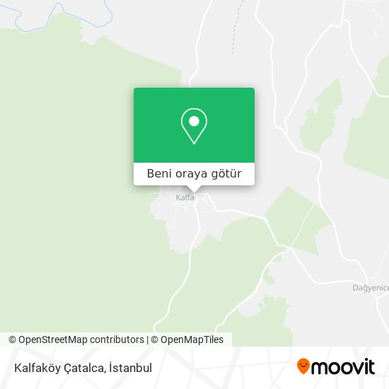 Kalfaköy Çatalca harita