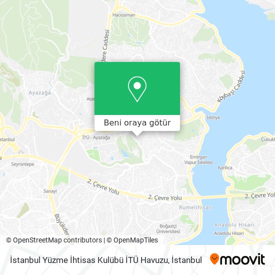 İstanbul Yüzme İhtisas Kulübü İTÜ Havuzu harita