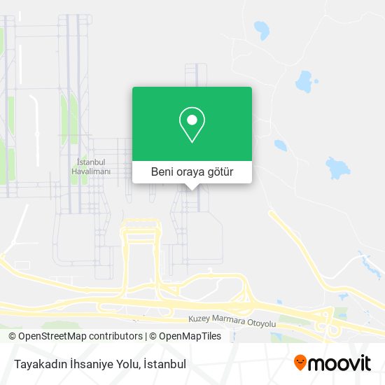 Tayakadın İhsaniye Yolu harita