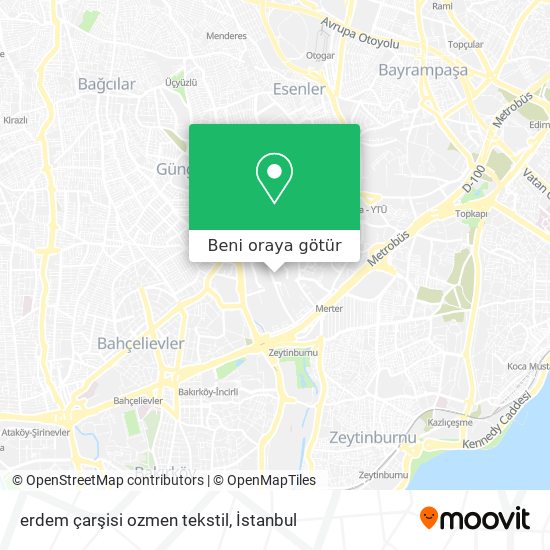 erdem çarşisi ozmen tekstil harita