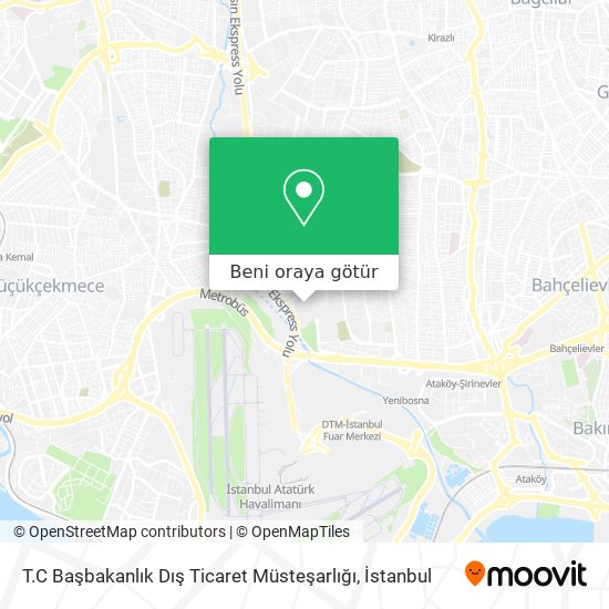 T.C Başbakanlık Dış Ticaret Müsteşarlığı harita