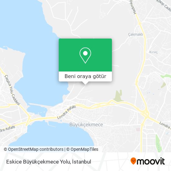 Eskice Büyükçekmece Yolu harita