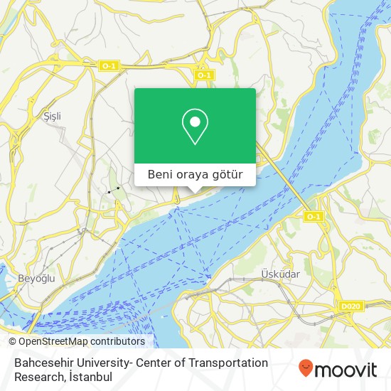 Bahcesehir University- Center of Transportation Research harita