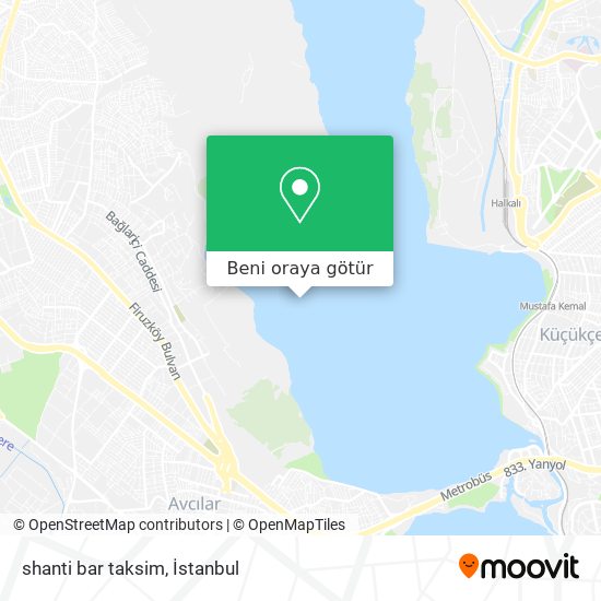 shanti bar taksim harita