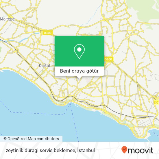 zeytinlik duragi  servis beklemee harita