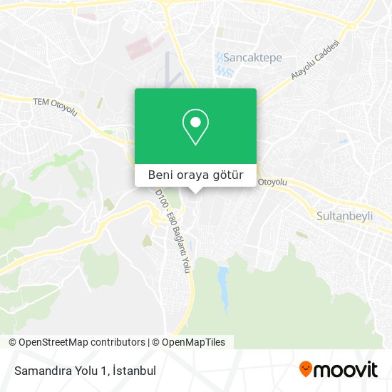 Samandıra Yolu 1 harita