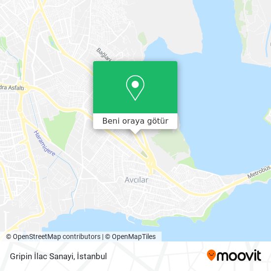 Gripin İlac Sanayi harita