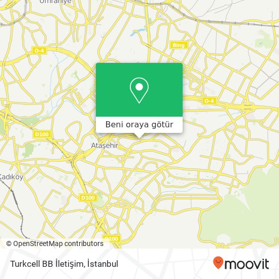 Turkcell BB İletişim harita