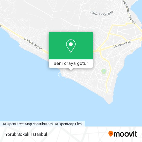 Yörük Sokak harita