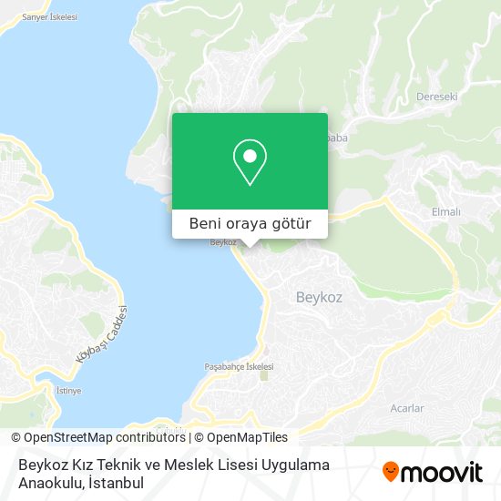 Beykoz Kız Teknik ve Meslek Lisesi Uygulama Anaokulu harita
