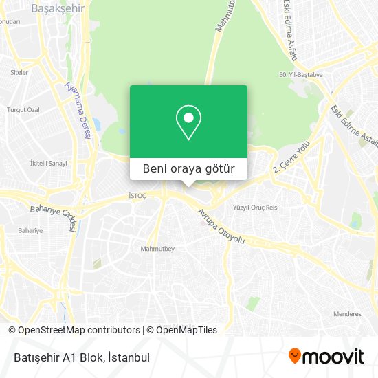 Batışehir A1 Blok harita