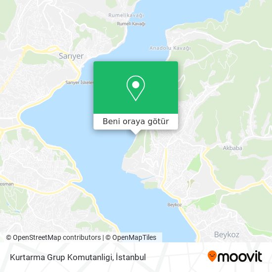 Kurtarma Grup Komutanligi harita