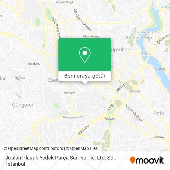 Arslan Plastik Yedek Parça San. ve Tic. Ltd. Şti. harita