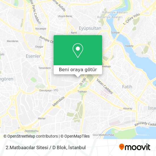 2.Matbaacılar Sitesi / D Blok harita