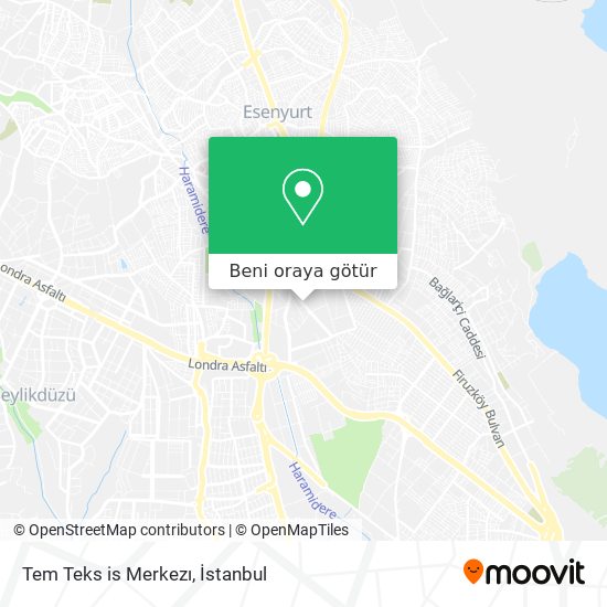 Tem Teks is Merkezı harita