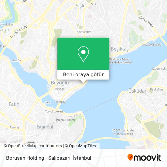 Borusan Holding - Salıpazarı harita
