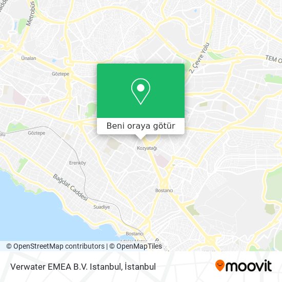 Verwater EMEA B.V. Istanbul harita