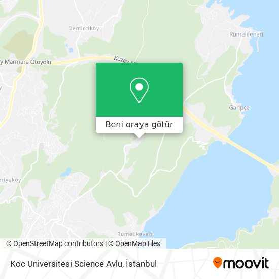 Koc Universitesi Science Avlu harita