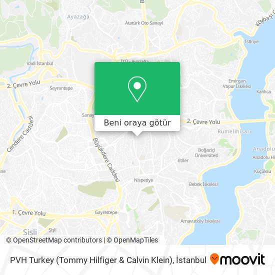 PVH Turkey (Tommy Hilfiger & Calvin Klein) harita