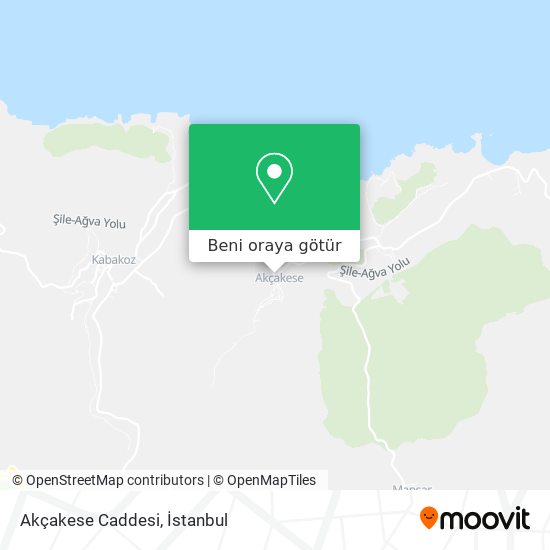 Akçakese Caddesi harita