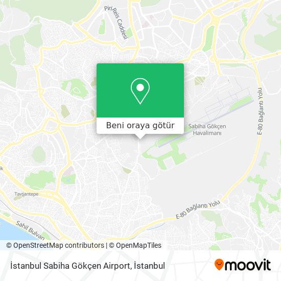 İstanbul Sabiha Gökçen Airport harita