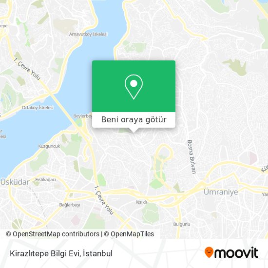 Kirazlıtepe Bilgi Evi harita