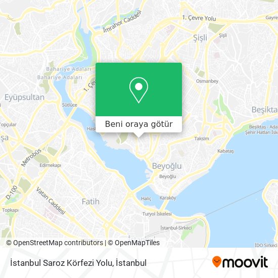 İstanbul Saroz Körfezi Yolu harita