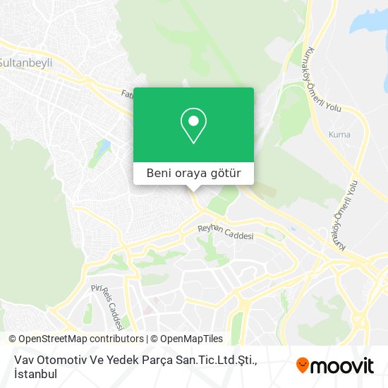 Vav Otomotiv Ve Yedek Parça San.Tic.Ltd.Şti. harita