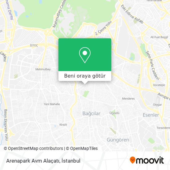 Arenapark Avm Alaçatı harita
