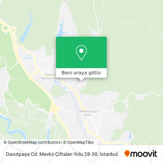 Davutpaşa Cd. Mevkii Çiftalan Yolu 28-30 harita