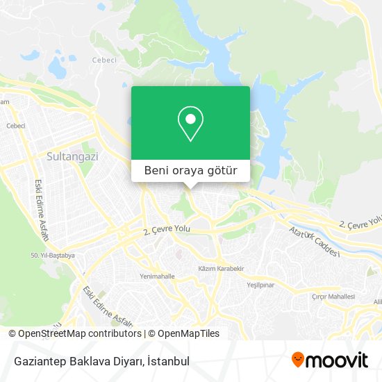 Gaziantep Baklava Diyarı harita