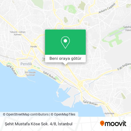 Şehit Mustafa Köse Sok. 4/8 harita
