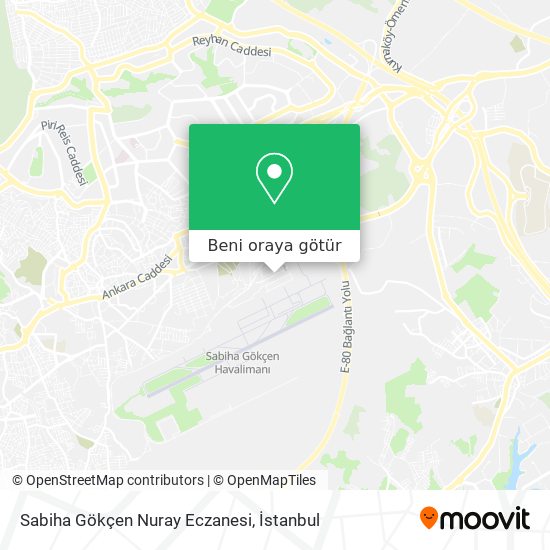 Sabiha Gökçen Nuray Eczanesi harita