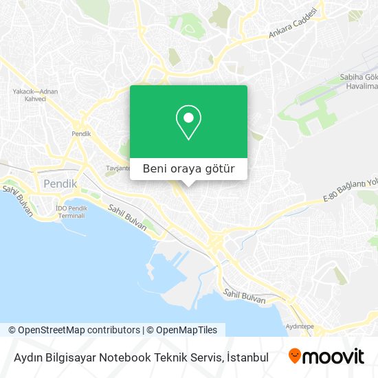 Aydın Bilgisayar Notebook Teknik Servis harita
