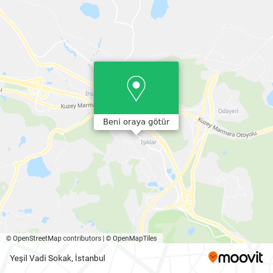 Yeşil Vadi Sokak harita