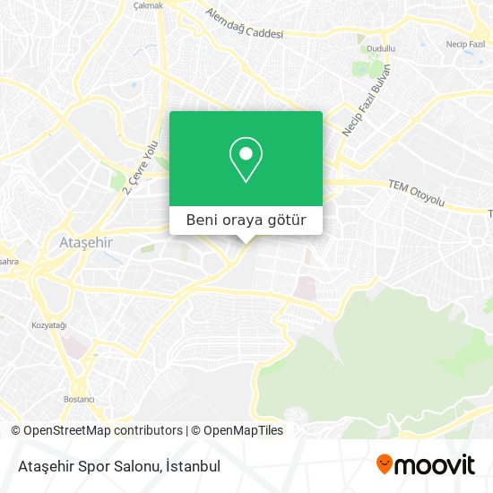Ataşehir Spor Salonu harita