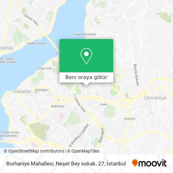 Burhaniye Mahallesi, Neşet Bey sokak. 27 harita
