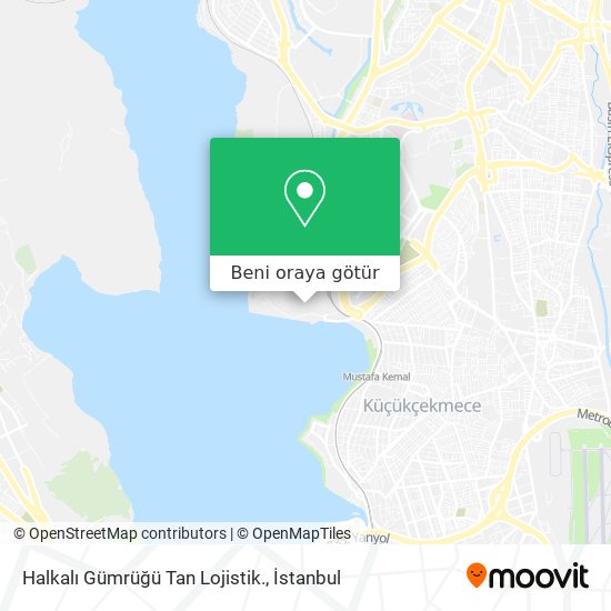 Halkalı Gümrüğü Tan Lojistik. harita