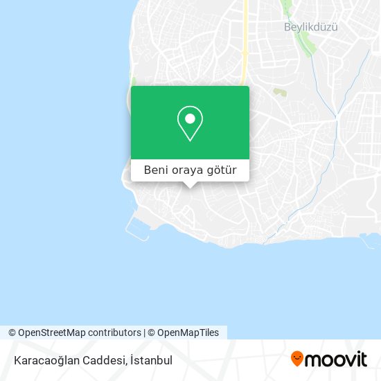 Karacaoğlan Caddesi harita