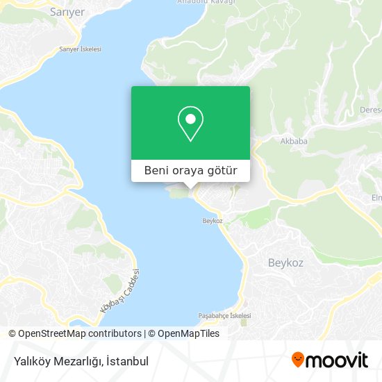 Yalıköy Mezarlığı harita