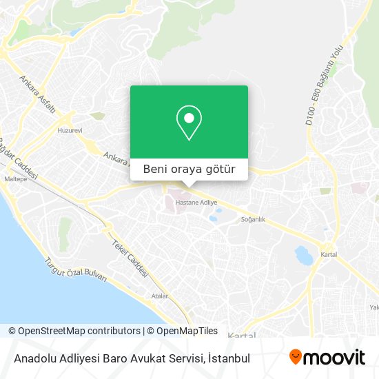 Anadolu Adliyesi Baro Avukat Servisi harita