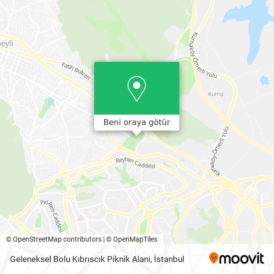 Geleneksel Bolu Kıbrıscık Piknik Alani harita